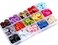 GANSSIA 5/8 Inch (15mm) 15 Colors Assorted Buttons for Sewing Flatback Button Multicolors 4 Holes Buttons for DIY Decoration Craft Pack of 300 PCS with Box