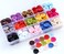 GANSSIA 5/8 Inch (15mm) 15 Colors Assorted Buttons for Sewing Flatback Button Multicolors 4 Holes Buttons for DIY Decoration Craft Pack of 300 PCS with Box