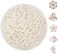 Goensjt 1200pcs 4 Sizes ABS Pearl Beads Ivory No Holes Elegant Luster, Pearls for Crafts, DIY, Vase Filling, Wedding, Birthday Party, Home Decoration (4mm, 6mm, 8mm,10mm)