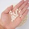 Goensjt 1200pcs 4 Sizes ABS Pearl Beads Ivory No Holes Elegant Luster, Pearls for Crafts, DIY, Vase Filling, Wedding, Birthday Party, Home Decoration (4mm, 6mm, 8mm,10mm)