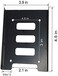 Mougerk SSD HDD Holder 2.5 to 3.5 Mounting Bracket Hard Drive Adapter (2 Pack) (Black)