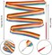 YGEOMER 12pcs Kids Rhythmic Dance Ribbons Gym Ribbons Streamers Dancing Streamers, Rotating Baton, for Kids Artistic Dancing