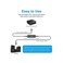 ZIOCOM Ground Loop Noise Isolator, Eliminate Buzzing Noise for Car Audio/Home Stereo with 3.5mm Audio Cable