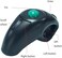 YUMQUA Y-10W 2.4 GHz Portable Finger Handheld Wireless USB Trackball Mouse for PC Laptop Mac Lovers