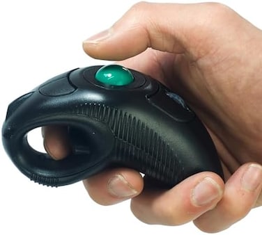 YUMQUA Y-10W 2.4 GHz Portable Finger Handheld Wireless USB Trackball Mouse for PC Laptop Mac Lovers