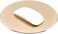 ProElife Aluminum Alloy Metal Mouse Pad Mat 8.66 inch Mousepad for Home Office Gaming, Waterproof Wear-resisting Mousepad with Anti-skid Bottom for Computer Laptop Mouse (Pink Gold)