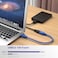 ريتوب كيبل وصلة USB 3.0 قصير من النوع ايه ذكر الى انثى ازرق بطول 1 قدم (عبوة من قطعتين)