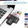 Rocketek 32/64bit XP/Vista/7/8/10 Mac OS X Electronic ID and Memory Card Reader