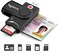 Rocketek 32/64bit XP/Vista/7/8/10 Mac OS X Electronic ID and Memory Card Reader