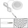 Zerone Pillow Speaker, 3.5mm Mini Pillow Speaker, Under Pillow Speaker for MP3 Phone Portable CD - White
