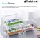 molshine 4 Pack Transparent Desktop Multi Washi Masking Tape Storage Dispenser,Tape Cutter,Tape Roll Holder (Not Include Masking Tape) (Beige)
