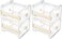 molshine 4 Pack Transparent Desktop Multi Washi Masking Tape Storage Dispenser,Tape Cutter,Tape Roll Holder (Not Include Masking Tape) (Beige)