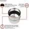 neverest RK 5 inch Backdraft Shutter 125mm Ducting Round Connector Galvanized Steel with Rubber Sealing Fits Only with Metal Ducts