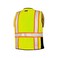 Kishigo ML 1513 Ultra-Cool Polyester Black Series Heavy Duty Vest, Medium, Lime