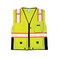 Kishigo ML 1513 Ultra-Cool Polyester Black Series Heavy Duty Vest, Medium, Lime