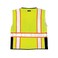 Kishigo ML 1513 Ultra-Cool Polyester Black Series Heavy Duty Vest, Medium, Lime