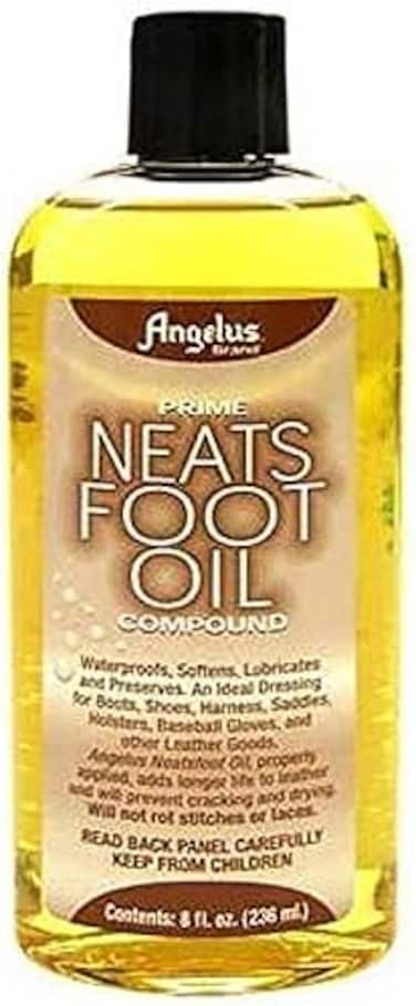Angelus Brand Prime Neatsfoot Oil Compound Shoes Boots Leather Waterproof Softener Protector Conditioner 8 oz