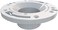 Oatey 3 in. PVC Spigot Fit Closet Flange with Plastic Ring