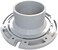 Oatey 3 in. PVC Spigot Fit Closet Flange with Plastic Ring