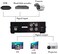 اوفيبال اوفيبال 4-Port (1 Input 4 Output) BNC Video Splitter Box محوري موزع مضخم صوت لنظام مراقبة الفيديو بدقة تصل إلى 1080p