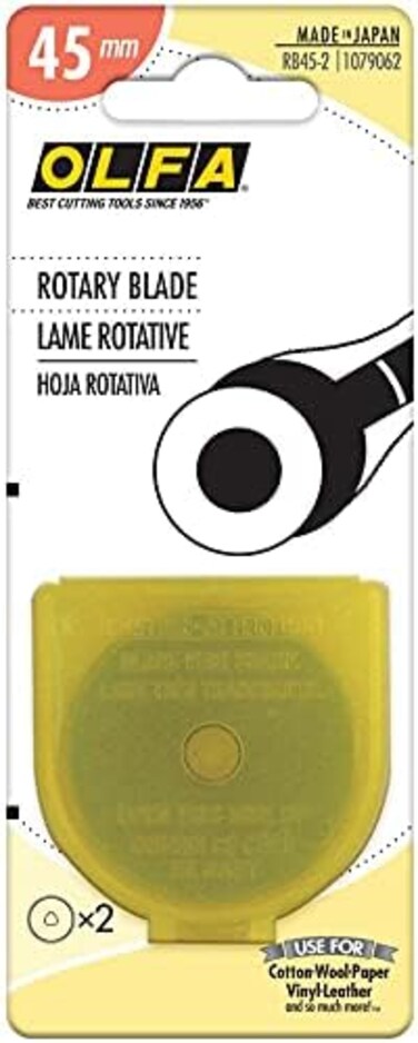Olfa Rotary Blade Refills - 45Mm 2 Per Package (Pack of 2)