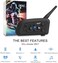 EJEAS Vnetphone 2 Sets V6C Group Referee Bluetooth Intercom Kit Wireless Communication System for Football Soccer Hockey Rugby Sport (Pack of 2)
