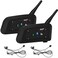 EJEAS Vnetphone 2 Sets V6C Group Referee Bluetooth Intercom Kit Wireless Communication System for Football Soccer Hockey Rugby Sport (Pack of 2)
