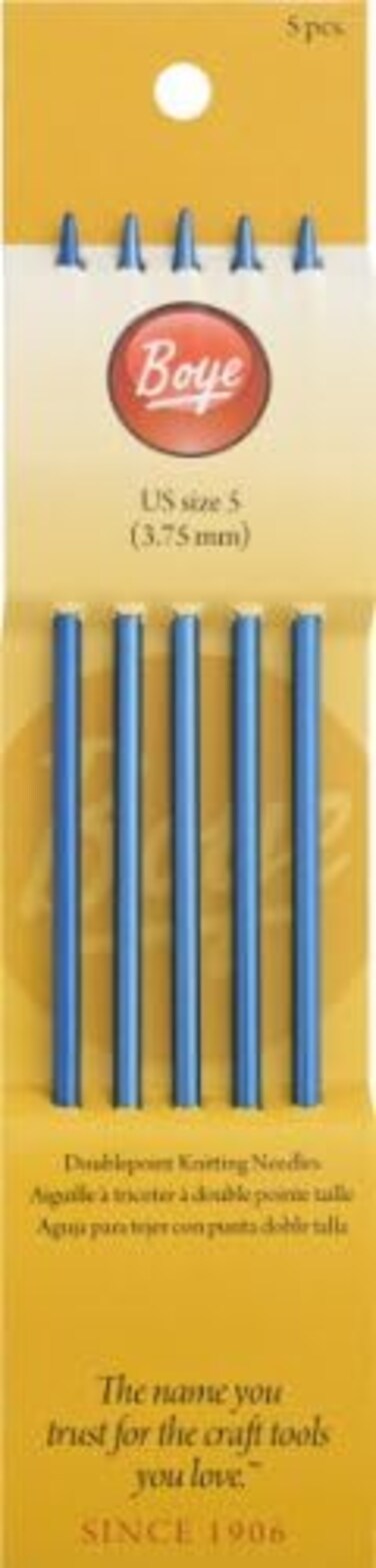 Boye 7-Inch Size 5 Double Point Aluminium Knitting Needles