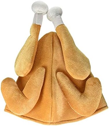 Rubie's Forum Novelties Men's Roasted Turkey Hat, Brown, One size