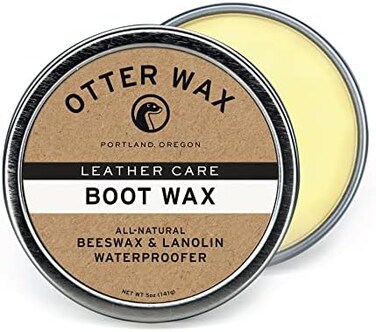 Otter Wax Boot Wax   5oz   All-Natural Leather Waterproofer   Made in USA, Neutral, Regular