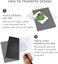 Myartscape Graphite Transfer Paper - 9" x 13" - 25 Sheets - Waxed Carbon Paper for Tracing - (Black)