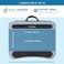 LapGear Memory Foam Lap Desk with Wrist Rest and Phone Holder - Medium - Silver Carbon - Fits up to 15.6 Inch Laptops and Most Tablet Devices - Style No. 91335