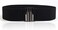 YYXR Womens Black Vintage Plus Elastic Stretchy Waist Cinch Trimmer Belt