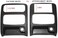 Custom Install Parts Jeep Liberty 2003 2004 2005 2006 2007 Aftermarket Double Din Radio Installation Dash Kit Bezel + Standard Wire Harness &amp; Antenna Adapter