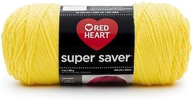 Red Heart Super Saver Yarn - Bright Yellow (Pack of 3)