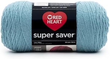 Red Heart E300.0382 Yarn, Single, Country Blue