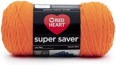 RED HEART Super Saver Yarn, Pumpkin