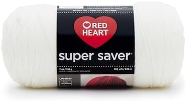 RED HEART Super Saver Yarn, Soft White