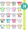 S&middot;E&middot;I S.E.I. Neon Tie Dye Kit, Fabric Spray Dye, 8 Colors