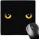 3dRose LLC 8 x 8 x 0.25 Inches Mouse Pad, Spooky Black Cat's Eyes (mp_128253_1)