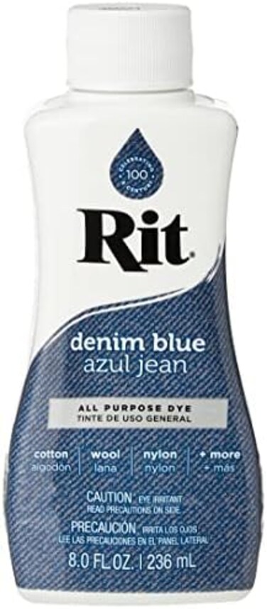 Rit Purpose Liquid Dye, Denim Blue, 236ml