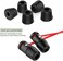 New bee Earphone Tips New Bee 12pcs Premium Replacement Earbud Tips Blocking Out Ambient Noise Memory Foam Earbuds Inner 4.9mm for Headphones with 5mm-7mm Tips (Black, 6 Pairs, S/M/L)