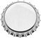 Beadaholique Bottle Cap Co 100-Piece Crown Bottle Caps, Shiny Silver Linerless