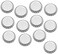 Beadaholique Bottle Cap Co 100-Piece Crown Bottle Caps, Shiny Silver Linerless