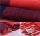 Wander Agio Women's Fashion Long Shawl Big Grid Winter Warm Lattice Large Scarf Orange Red Winter