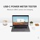 Plugable USB-C Voltage and Amperage Meter with OLED Screen for 2016/2017 MacBook Pro, 2015/2016/2017 MacBook, Lenovo Yoga, Dell XPS, HP Spectre x360, Samsung S9 Plus, S9, S8, and More.