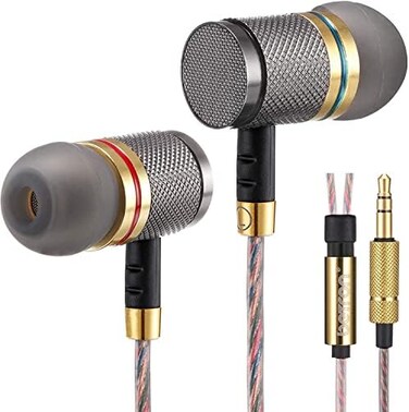 Betron YSM1000 Earphones Wired In-Ear 3.5mm Headphones with Bass Driven Sound, Tangle-Free Wire, Noise Isolating Earbuds for Laptop, Computer, Smartphone