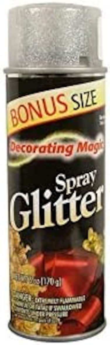 Overstock Chase DMSG-3311 Decorating Magic Spray Glitter, 6-Ounce, Sil