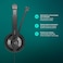 Epos Sennheiser SC 75 USB MS (507086) - Double-Sided Business Headset   For Skype for Business, with Mobile Phone, Tablet, Softphone, and PC   HD Sound &amp; Noise-Cancelling Microphone (Black)