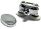 Linwnil Smooth Set of 4 New Oval Metal Alloy Double Wheel Shower Door Rollers 23mm